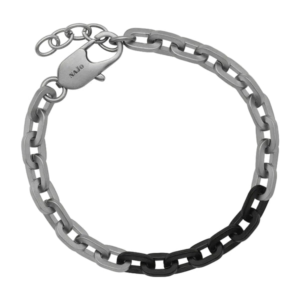Najo - Echo Men's 2-Tone Steel Bracelet