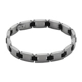 Najo - Paragon Men's Steel & Rubber Bracelet