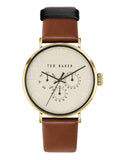 Ted Baker - Men's Cream & Brown Watch