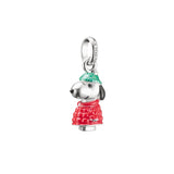 Thomas Sabo - Silver Charm Pendant Snoopy Winter Jacket Peanuts Connect