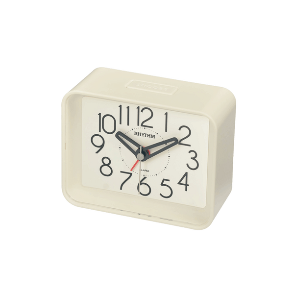 Rhythm - Alarm Clock White Plastic