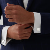 Najo - Clásico Square Men’s Silver Cufflinks