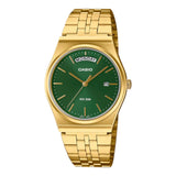 Casio - Analogue Day Date Retro Green Face