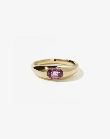 Meadowlark - Claude Ring with Pink Tourmaline 9ct Yellow Gold