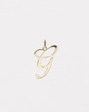 Meadowlark - Cursive Letter Charm Necklace "J" Gold Plated