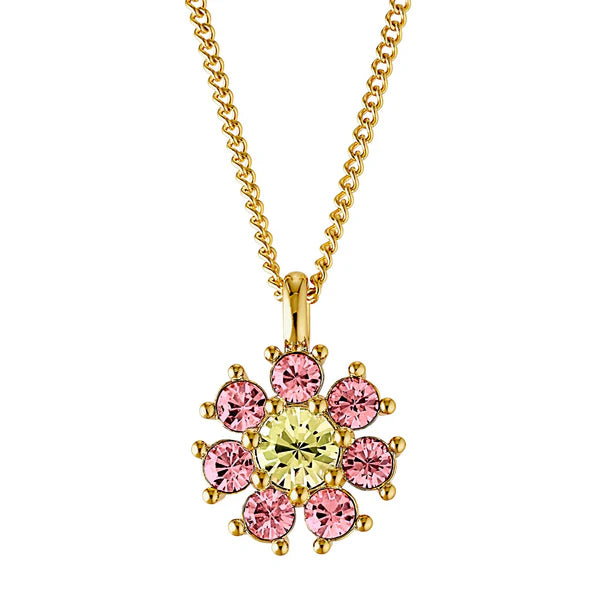 Dyrberg/Kern - Delise Gold Necklace  Yellow & Rose