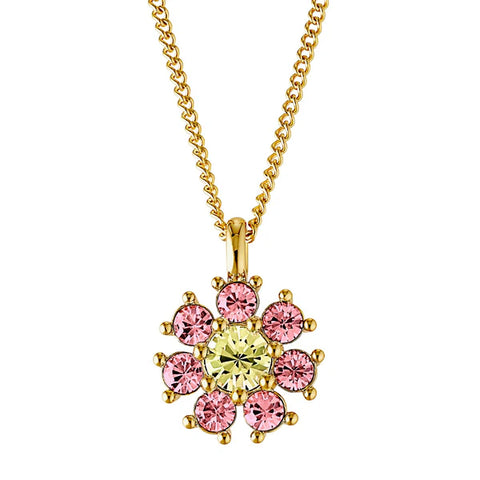 Dyrberg/Kern - Delise Gold Necklace  Yellow & Rose