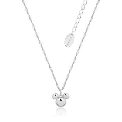 Disney Couture Kingdom - White Gold Plated Mickey Necklace