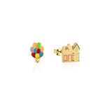 Disney Couture Kingdom - Up Yellow Gold Plated Mix Match Stud