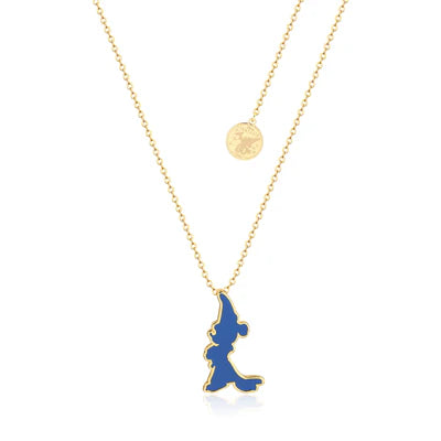 Disney Couture Kingdom - Sorcerers Apprentice Mickey Enamel Silhouette Necklace
