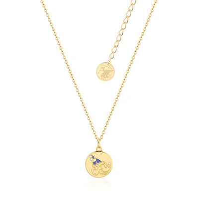 Disney Couture Kingdom - Yellow Gold Sorcerers Apprentice Mickey Reversible Medallion Necklace
