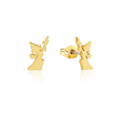 Disney Couture Kingdom - Yellow Gold Sorcerers Apprentice Mickey Silhouette Studs
