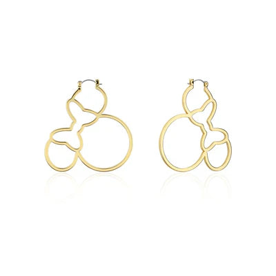 Disney Couture Kingdom - Yellow Gold Plated Minnie Outline Hoops