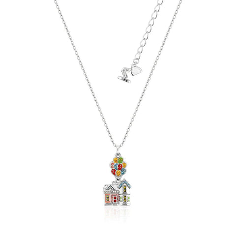 Disney Couture Kingdom - White Gold Plated Crystal UP Necklace