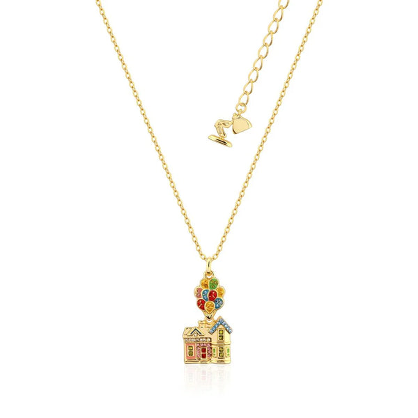 Disney Couture Kingdom - UP House Yellow Necklace Plated