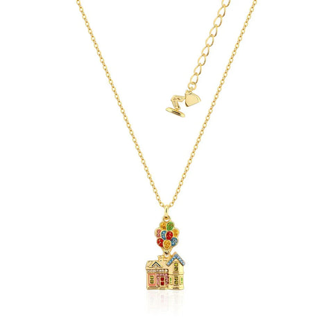 Disney Couture Kingdom - UP House Yellow Necklace Plated