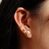 Ania Haie - Gold Pearl Claw Studs