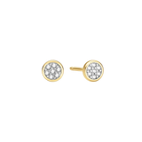 Ania Haie - Gold Small Pave Disc Studs