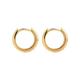 Najo - Ribbed Gold Huggie Earrings