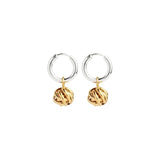 Najo - Nest Huggie Earrings Gold Plated and Silver