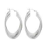 Najo - Awaken Oval Silver Earrings