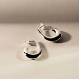 Najo - Sweep Stud Earrings Silver