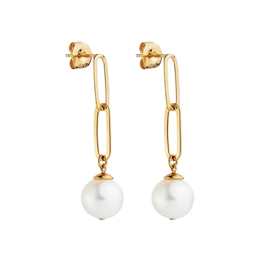 Najo - Eden Pearl Drop Gold Earring