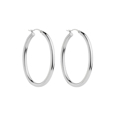Najo - Orbit Hoop Earrings Silver