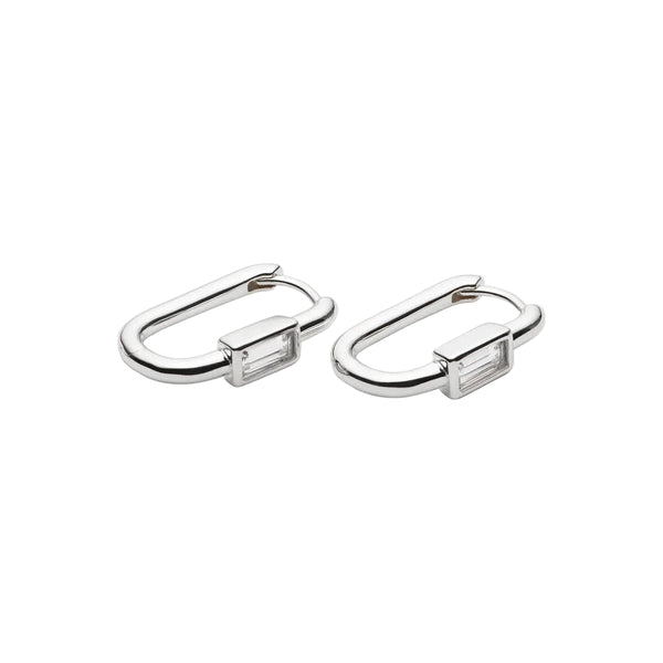 Najo - Skye CZ set Huggies Sterling Silver
