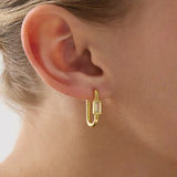 Najo - Skye CZ set Huggies Gold Plated