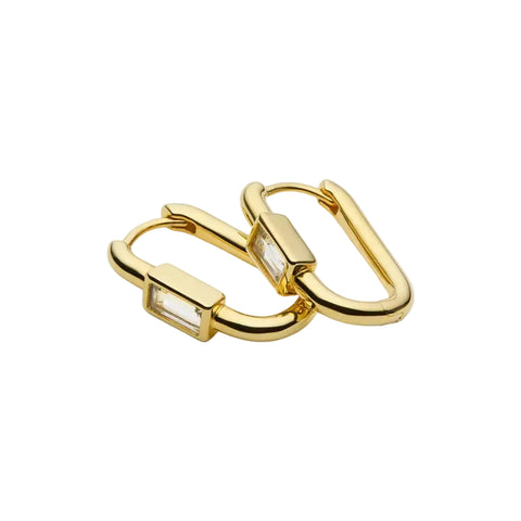 Najo - Skye CZ set Huggies Gold Plated