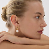 Najo - Ocean Glow Earrings Gold Plate