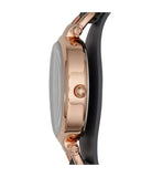 Fossil - Georgia Smoke Leather Watch Rose Gold