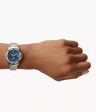 Fossil - Three-Hand Date Stainless Steel Watch