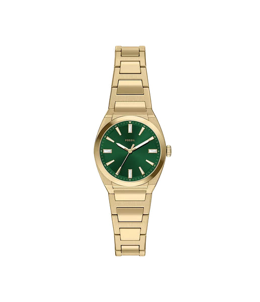 Fossil - Everett 3-hand Gold/Green Watch