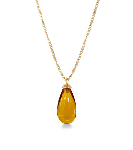 Edblad - Cali Necklace Amber Gold
