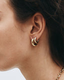 Edblad - Crystalite Hoops Large Gold
