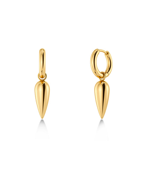 Edblad - Peak Spike Hoops Gold Plate
