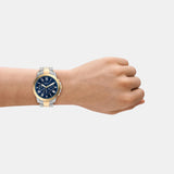 Fossil - Grant Men Quartz Blue Dial Chronograph Stainless Steel Watch