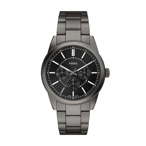 Fossil - Pearson Multifunction Gunmetal Stainless Steel Black Dial Watch