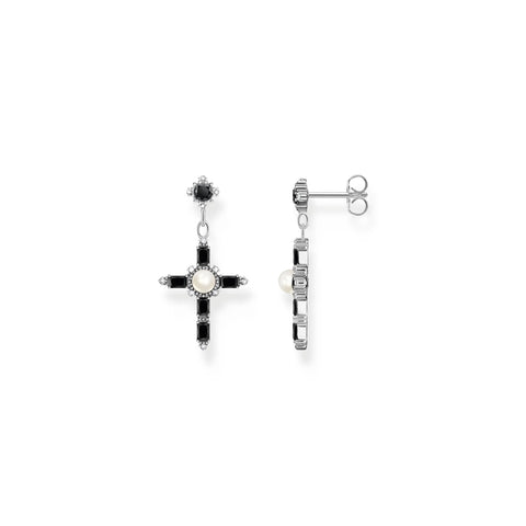 Thomas Sabo - Romance Earrings Black Cross