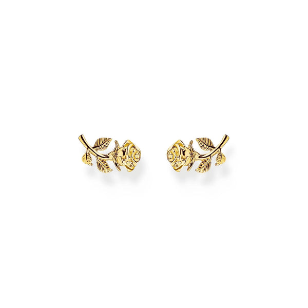 Thomas Sabo - True Romance Gold Plated Rose Studs