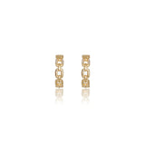 Diamonds by Georgini - Twelve Natural Diamond Link Earrings Gold