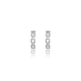 Diamonds by Georgini - Twelve Natural Diamond Link Earrings Silver