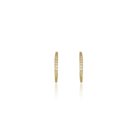 Diamonds by Georgini - Fourteen Natural Diamond Hoop Earrings Gold