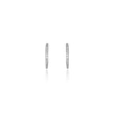 Diamonds by Georgini - Fourteen Natural Diamond Hoop Earrings Silver