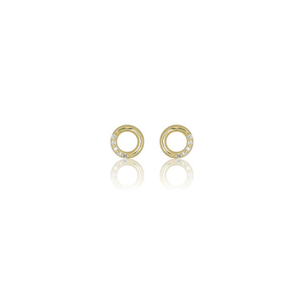 Diamonds by Georgini - Ten Natural Diamond Circle Earrings Gold