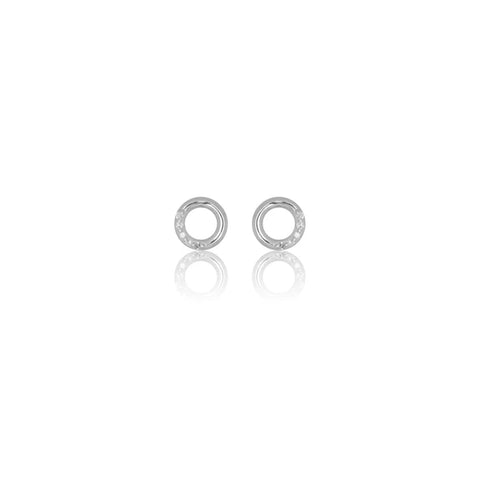 Diamonds by Georgini - Ten Datural Diamond Circle Earrings Silver