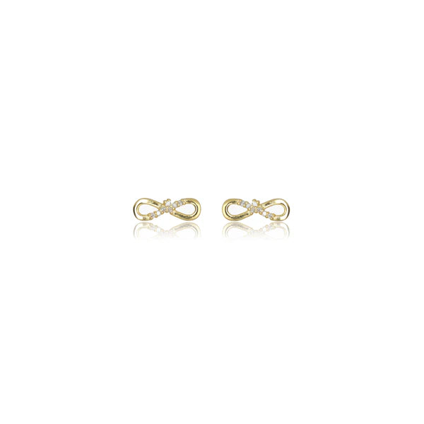 Diamonds by Georgini - Fourteen Natural Diamond Infinity Earrings Gold