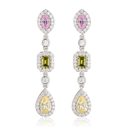 Georgini - Sorbet Pina Colada Multi Coloured Earrings Silver